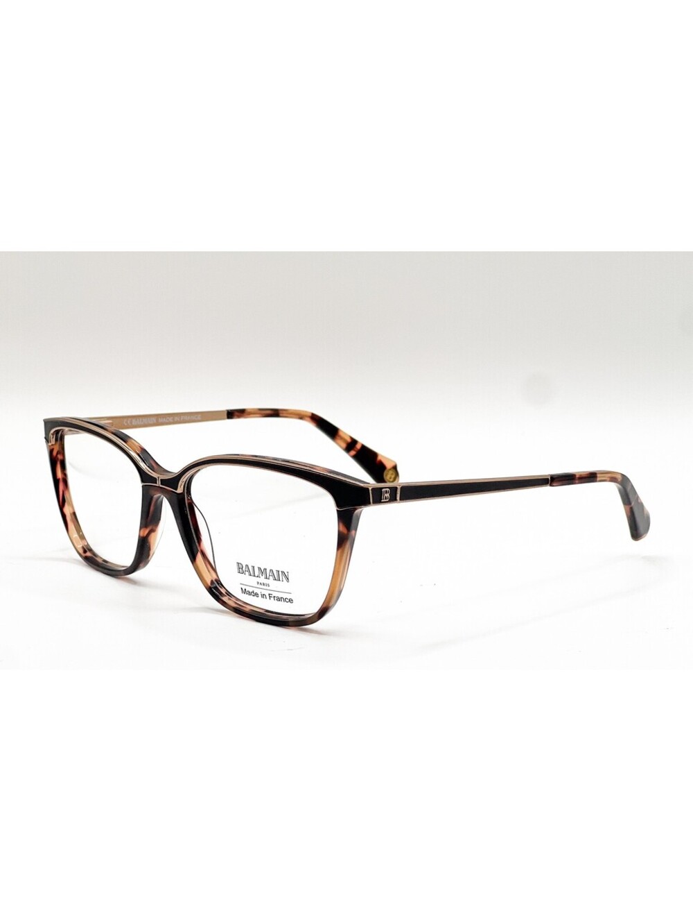 Balmain BL 1064 02 Havana Rectangle Authentic Eyeglass Frames 54-15-135